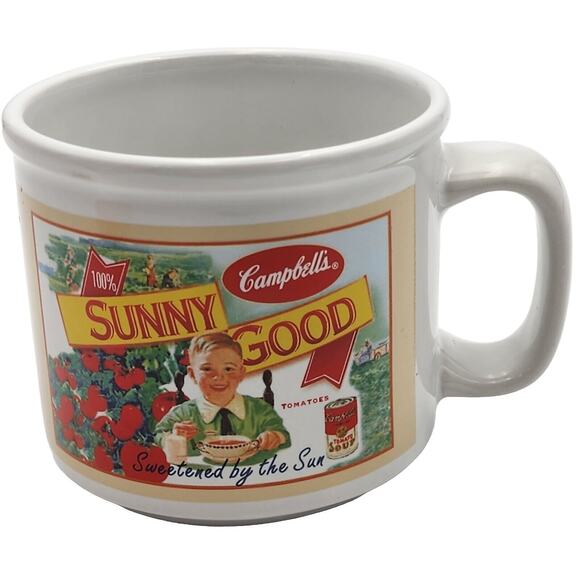 Campbell's Soup Mugs Houston Harvest Set Of 3 VTG 2003 - 2005 Tomato Soup - Picture 10 of 12